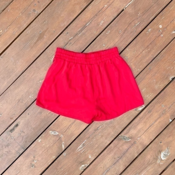Sunday Best Red Chiffon Drawstring Shorts - Picture 7 of 12